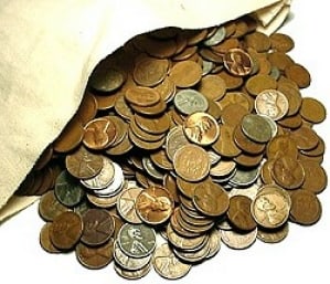 (2400) Random Date Lincoln Wheat Cents in Canvas: Item is as shown in the image - Bidder is responsible for all grade and value determination - Please review the entire terms and conditions prior to placing any bids. All terms apply to each
