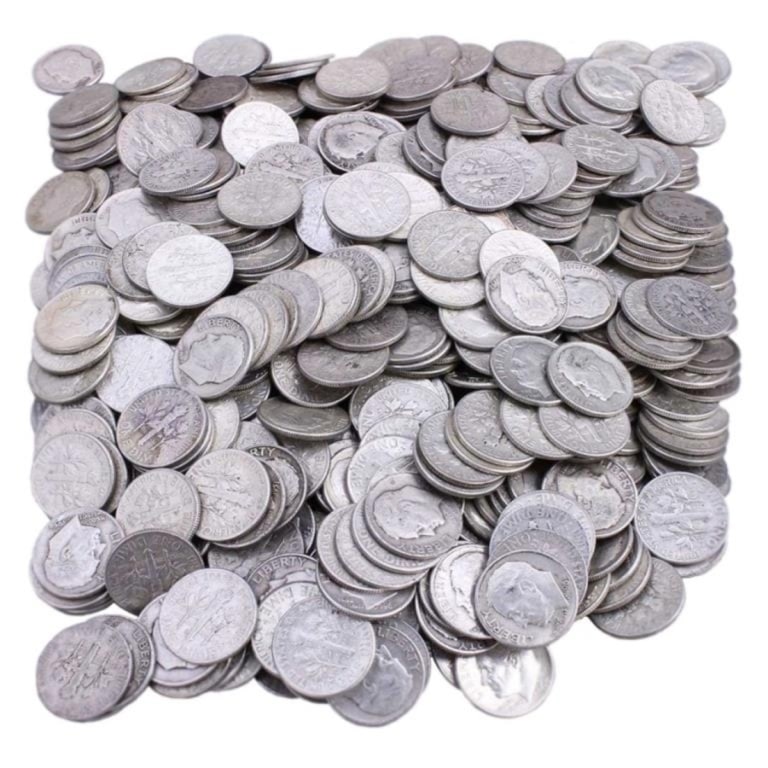 (160) Roosevelt Dimes 90% Silver 64 & Pre: Item is as shown in the image - Bidder is responsible for all grade and value determination - Please review the entire terms and conditions prior to placing any bids. All terms apply to each