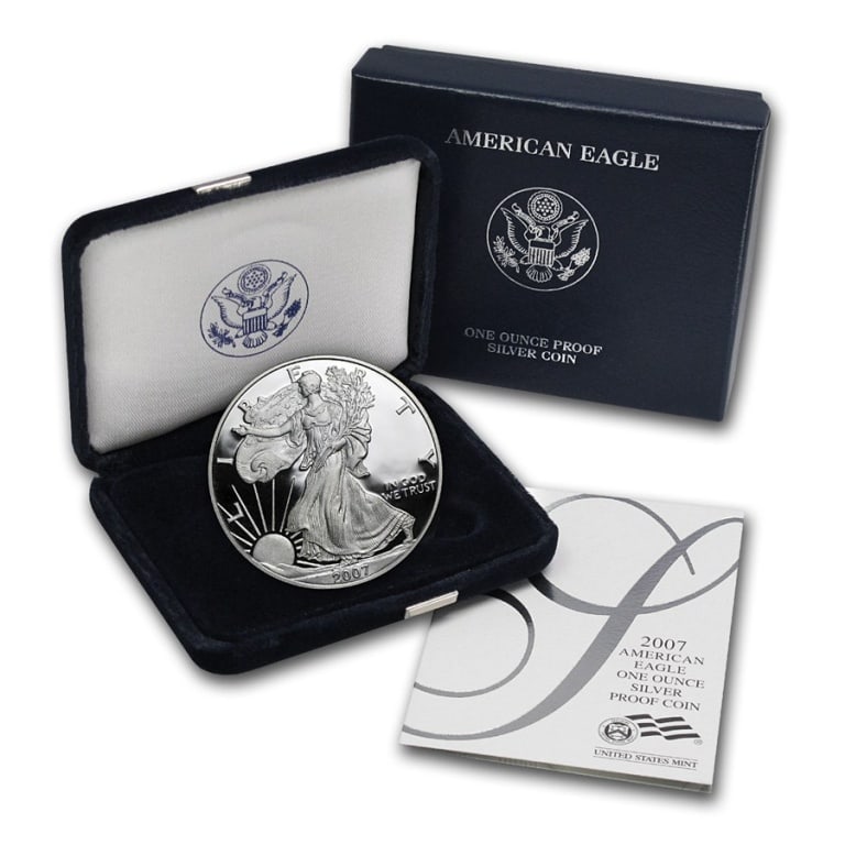2007 US Silver Eagle in OMP: Item is as shown in the image - with original mint packaging. Please review all terms and conditions prior to placing any bids - All invoices due at the end of the sale - All sales final - All bids