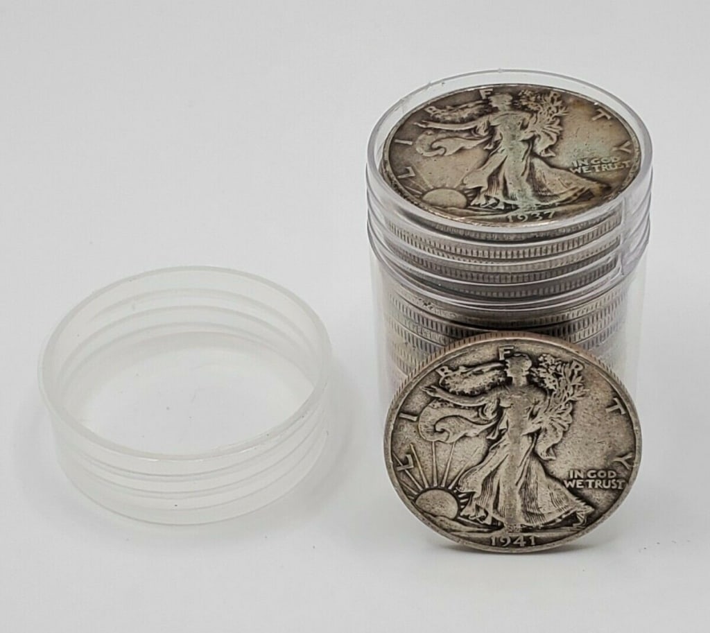 (1) Walking Liberty Half Dollar From Roll - 2