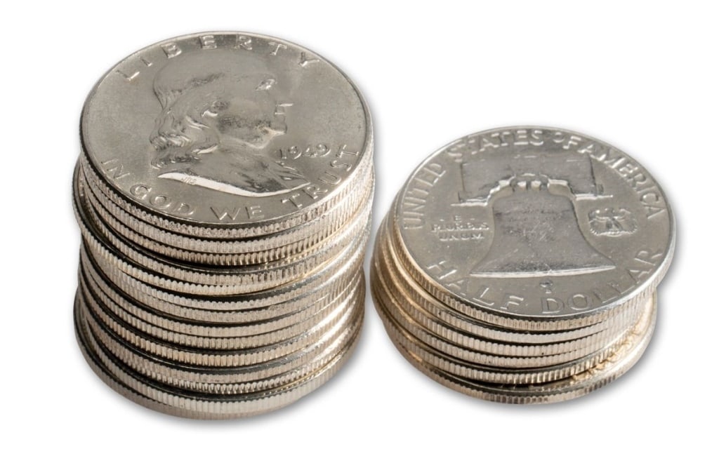 (1) Random Date Franklin Half Dollar from Roll (1 of 1)