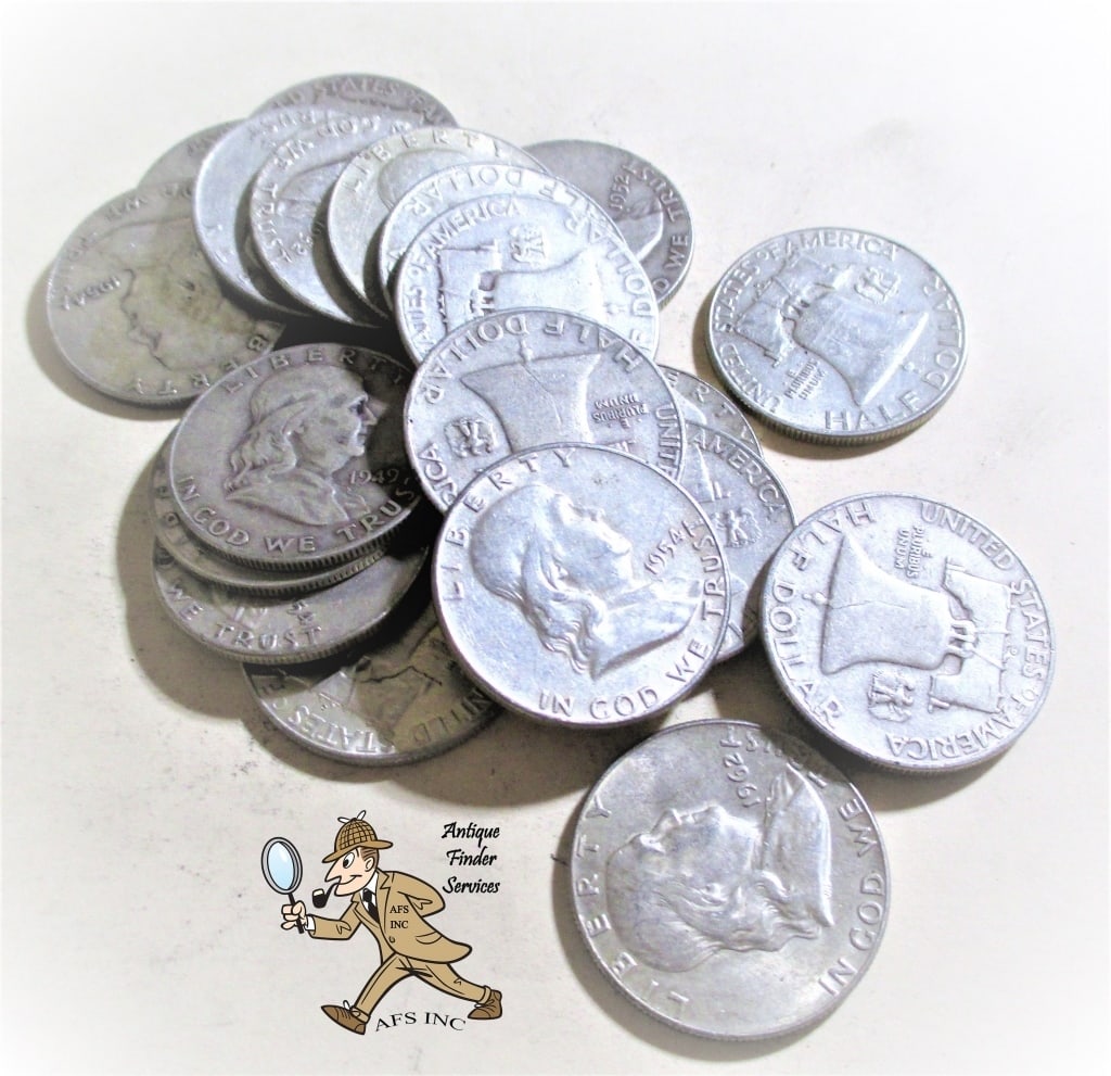 A Single Franklin Half Dollar from Image: Winning bidder will receive ONE Franklin Half Dollar random date and grade from roll.