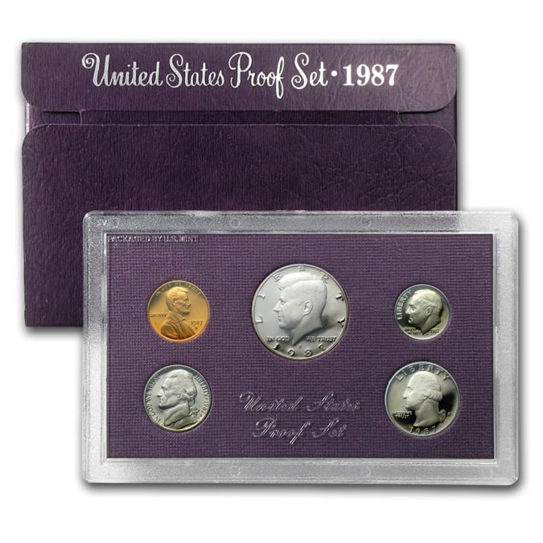 1987 US Mint proof Set in OMP: Item is as shown in the image- Due the fact we have more than of these items - Winning bidder my not receive the exact item in the image-Please review the entire terms and conditions prior to placing