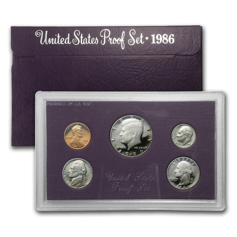 1986 US Mint Proof Set in OMP: Item is as shown in the image- Due the fact we have more than of these items - Winning bidder my not receive the exact item in the image-Please review the entire terms and conditions prior to placing