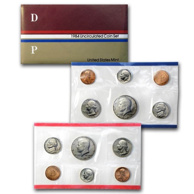 1984 US Mint Sets- P & D in OMP: Item is as shown in the image- Due the fact we have more than of these items - Winning bidder my not receive the exact item in the image-Please review the entire terms and conditions prior to placing