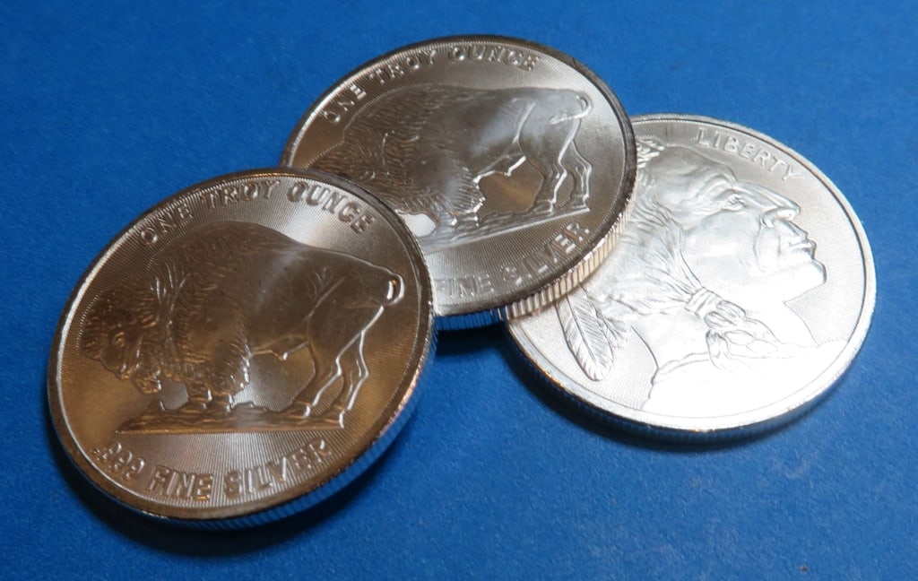 (3) 1 oz Silver Random Design Rounds: Items are as shown in image and described in title- Random date and large bulk lots may be stock images, since we have more than one of the items in the lot.