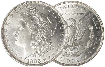 1883 O BU Morgan Silver Dollar - 90% Silver: Bidder responsible for all value determination.