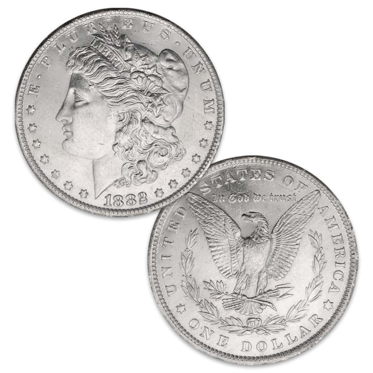 1882 UNC Morgan Silver Dollar: We offer at auction some of the best quality tangible assets. We strive to make your bidding experience the best on the net. Weekly sales of large bulk lots, individual lots and simply