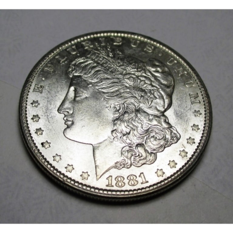 1881 s BU Grade Morgan Silver Dollar: Type will be our choice and from on hand at time of sale. Item is the EXACT ITEM in the image. Bidder is responsible for all value and determination of value. The images are high resolution andtheEXAC