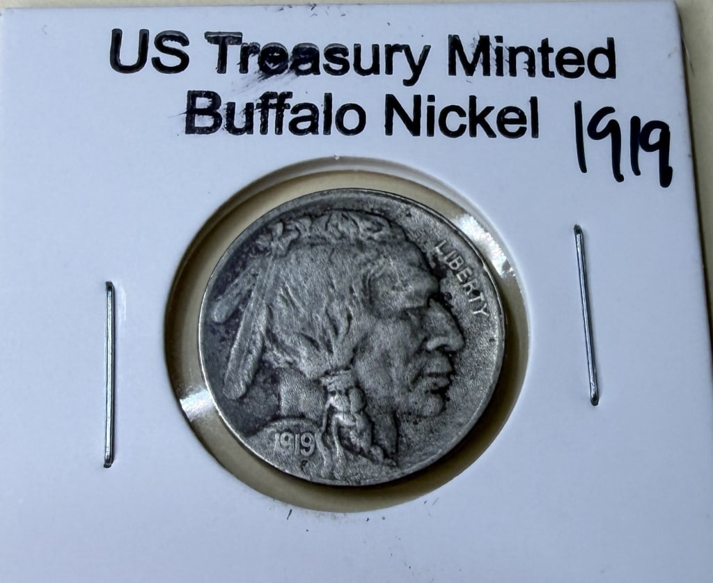 1919 P Buffalo Nickel XF Grade: Item is the item in the image - Bidder is repsonible for all value and grade determination - Please review all terms prior to placing any bids-