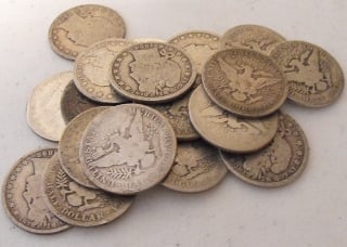 (20) Random Date/Grade Barber Half Dollars: Items will be as shown in the image- A mixed date and grade lot. Please review the entire terms and conditions prior to placing any bids-