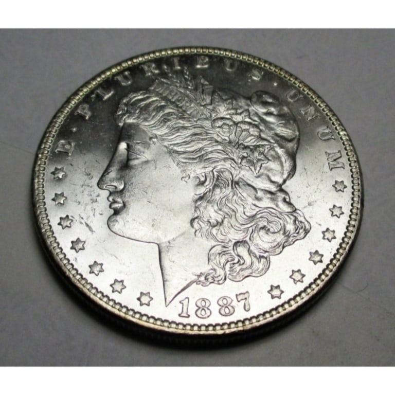 1887 P BU Morgan Silver Dollar: Items are as shown in image. Bidder is responsible for all grade and value. Please review all terms and understand shipping procedure prior to bidding.