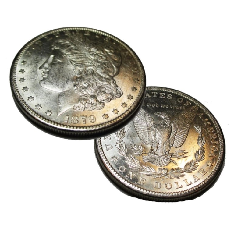 1879 S Morgan Silver Dollar CH BU PL: Item will be as shown in image, any bid is a binding contract. Due to the fact that we may have more than one of these this image may be a stock image. The Item will be of quality and description.