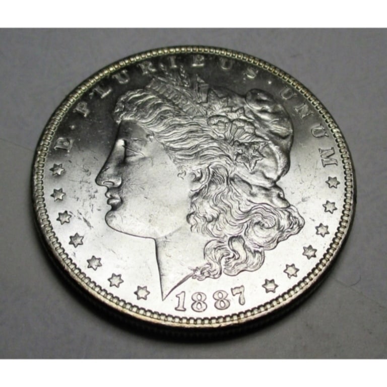 1887 P BU Morgan Silver Dollar: Items are as shown in image. Bidder is responsible for all grade and value. Please review all terms and understand shipping procedure prior to bidding.