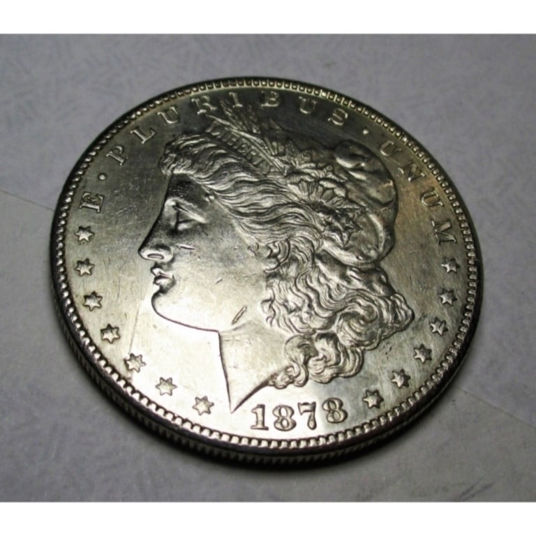 1878 S BU PL Morgan Silver Dollar: Items are as shown in image. Bidder is responsible for all grade and value. Please review all terms and understand shipping procedure prior to bidding.