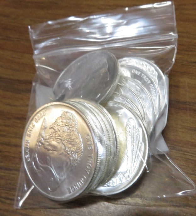 (10) 1 oz. Silver Buffalo Design Silver Rounds (1 of 1)