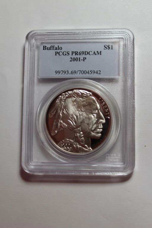 2001 P PCGS PR69DCAM Buffalo Dollar (1 of 2)