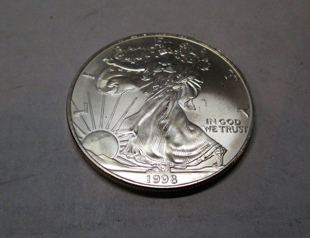 1998 US Silver Eagle Back Date (1 of 2)