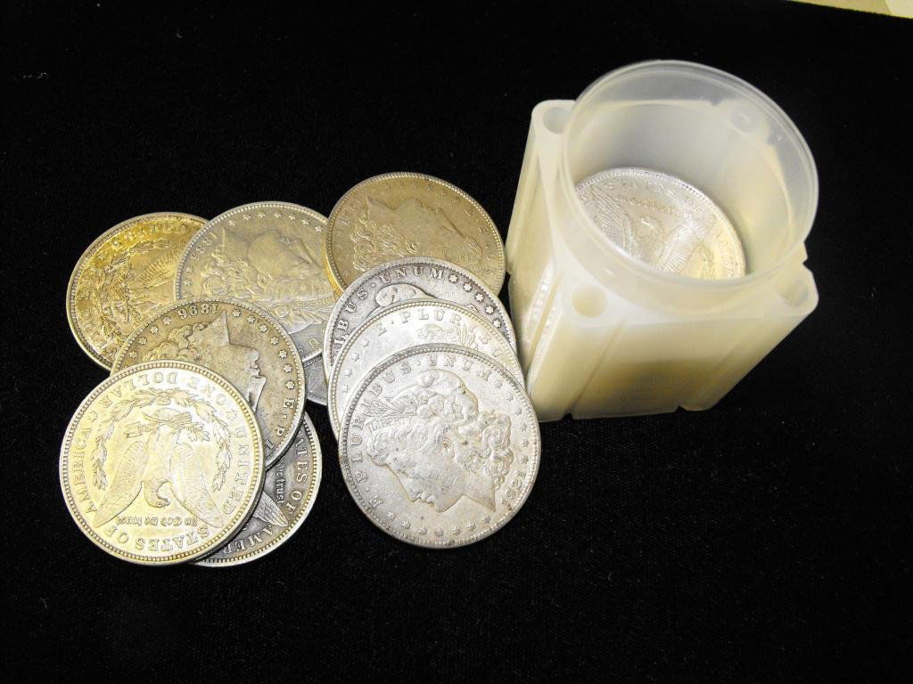 Roll of (20) XF Plus Morgan Silver Dollars (1 of 2)