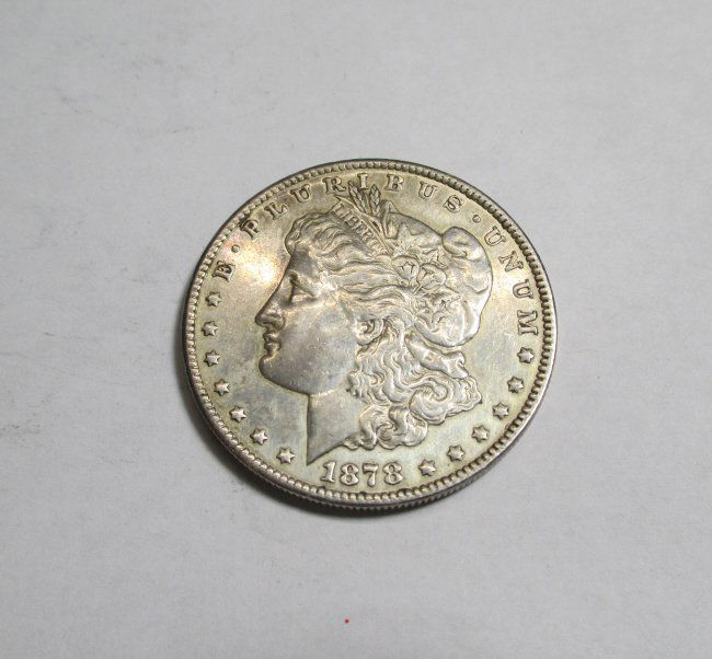 1878 S First Year Issue Morgan Dollar AU (1 of 2)