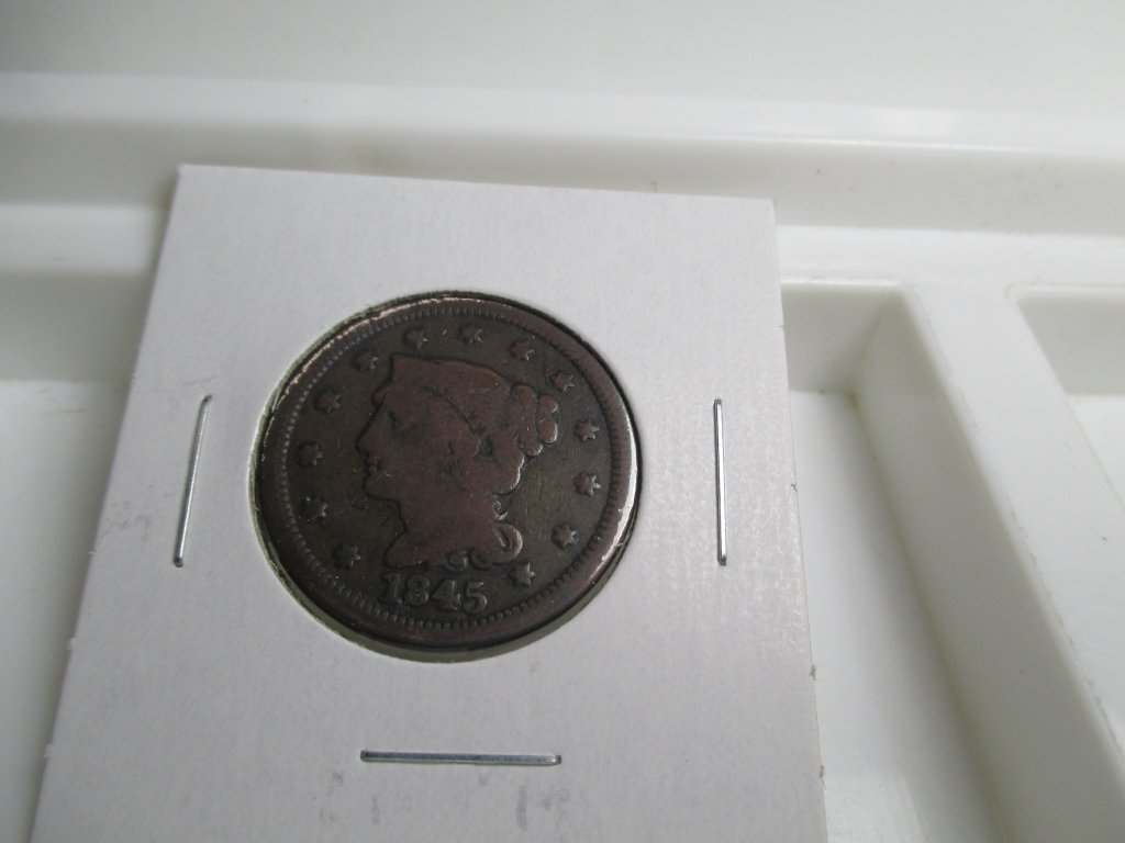 1845 Large Cent- Copper (1 of 2)
