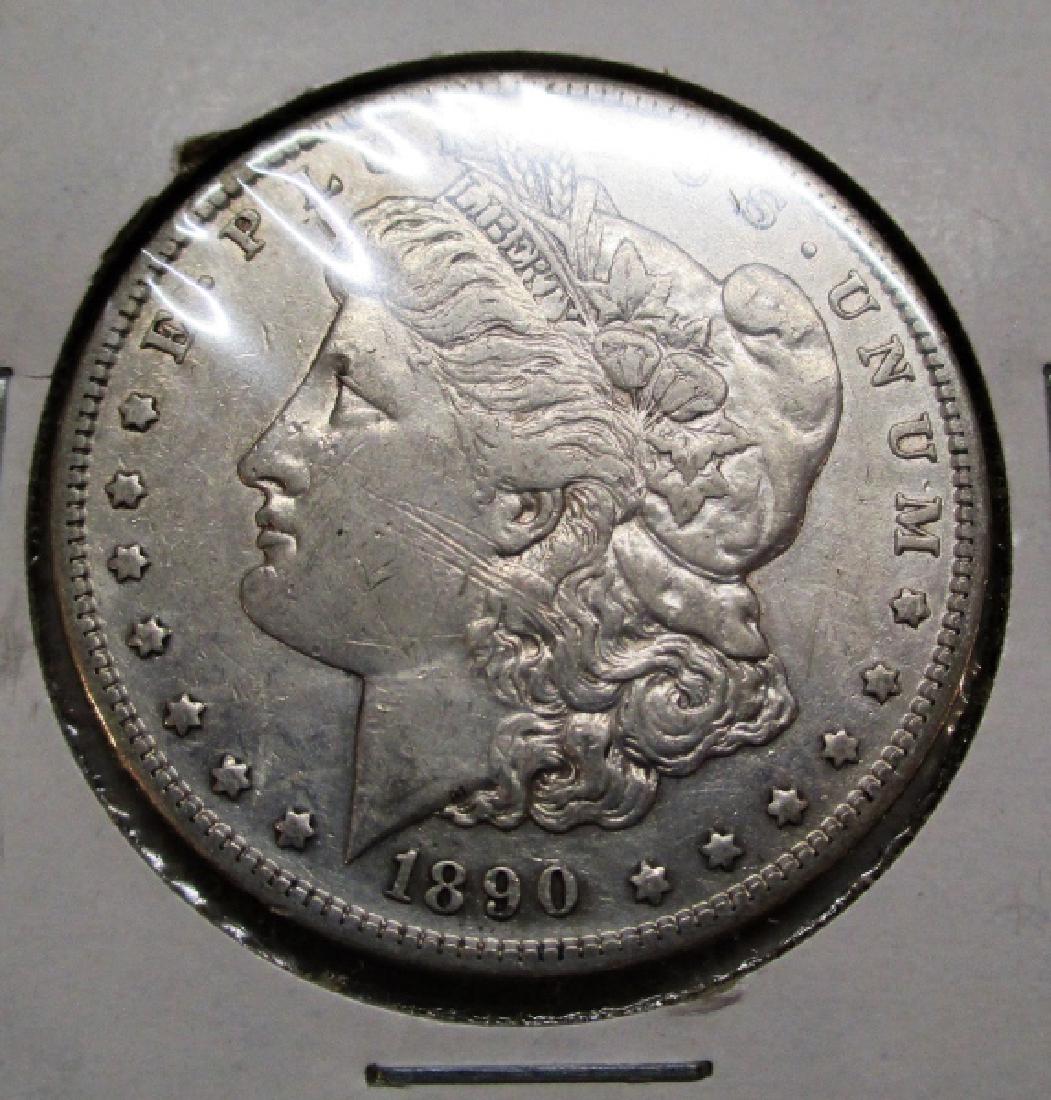 1890 S Better Date Morgan Silver Dollar (1 of 2)