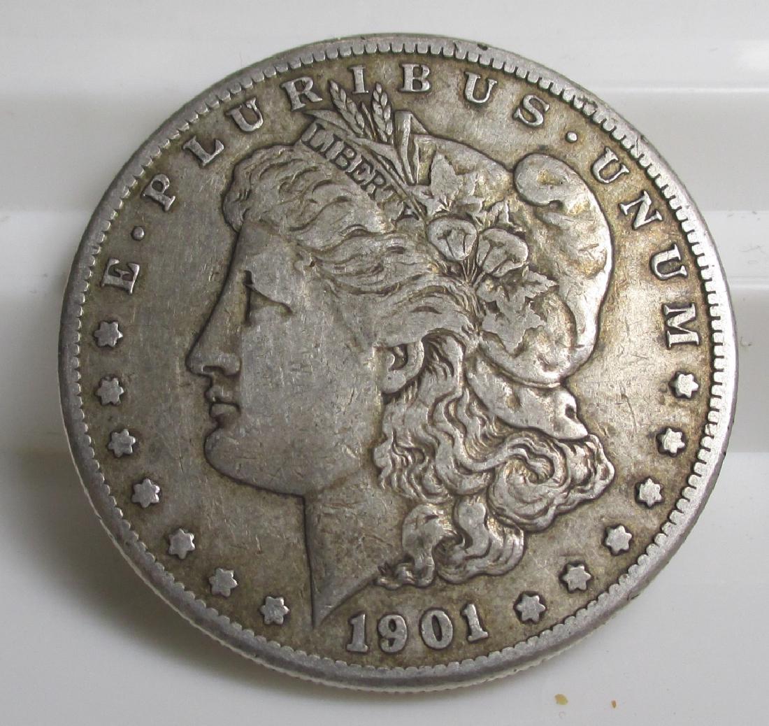 1901 o Better Date Morgan Silver Dollar (1 of 2)