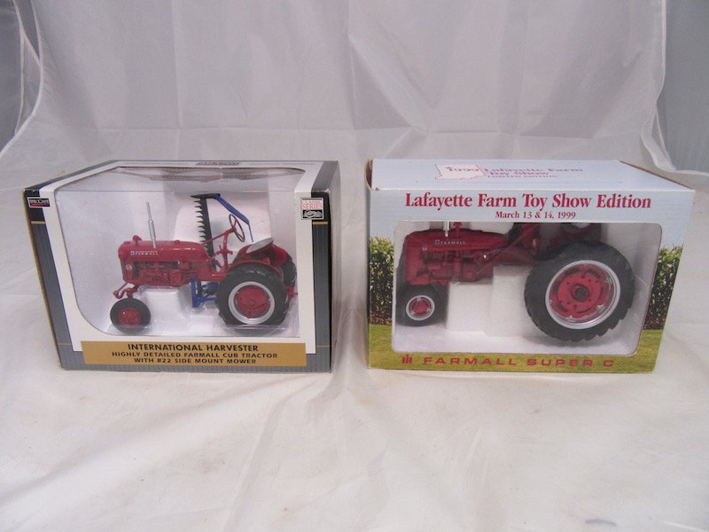 1999 Limited Edition Lafayette Farm Toy Show Farmall: Tractor is new. Includes original box. Good condition. Normal wear.