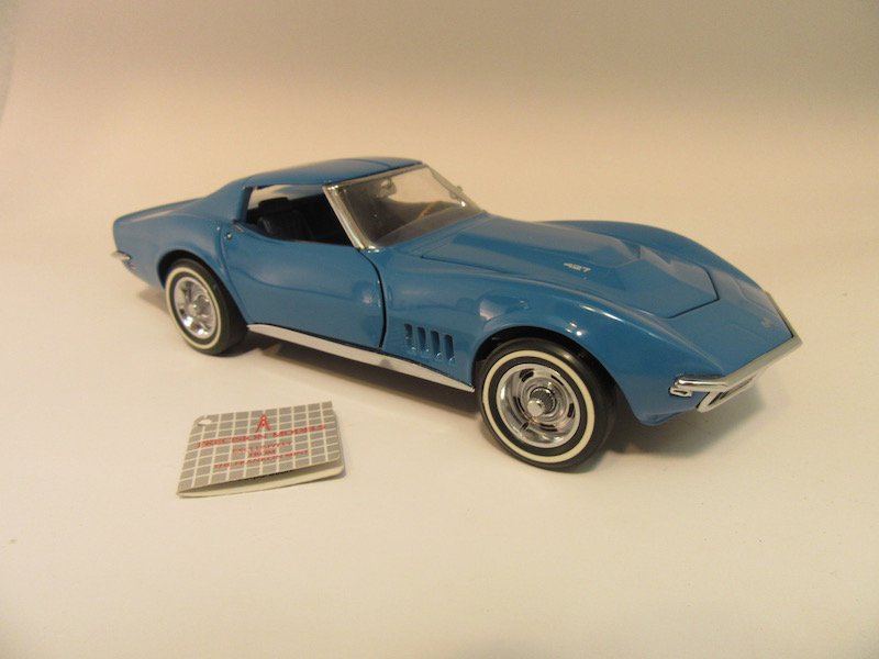Franklin Mint Precision Models 1968 Corvette: Great condition. Includes the box and all of the paper work such as certificate of authenticity, directions, and more.