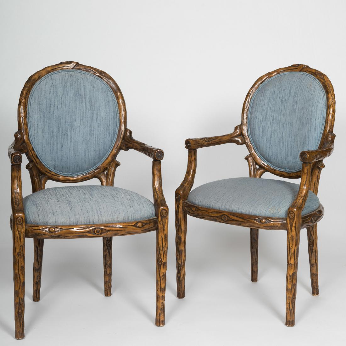 Pair "Tree-Form" Armchairs (1 of 4)