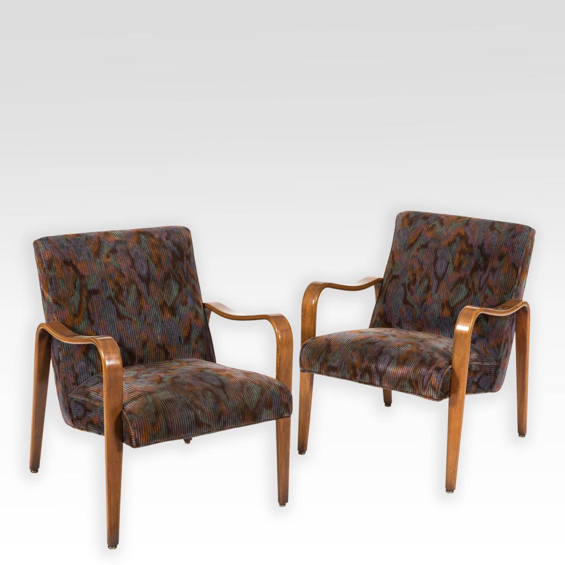 Pair Thonet Bentwood Arm Chairs (1 of 5)
