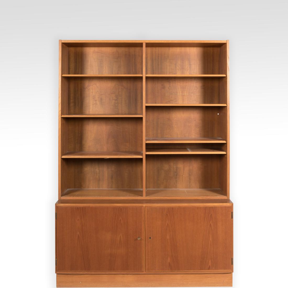 Hundevad Teak Bookcase w/ Cabinet Base - Signed (1 of 4)