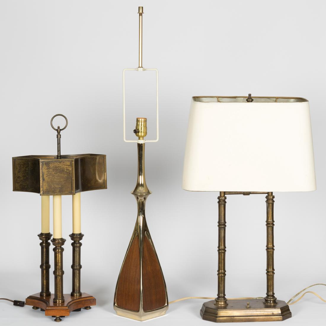 Laurel Table Lamp and Two Faux Bamboo Lamps (1 of 3)