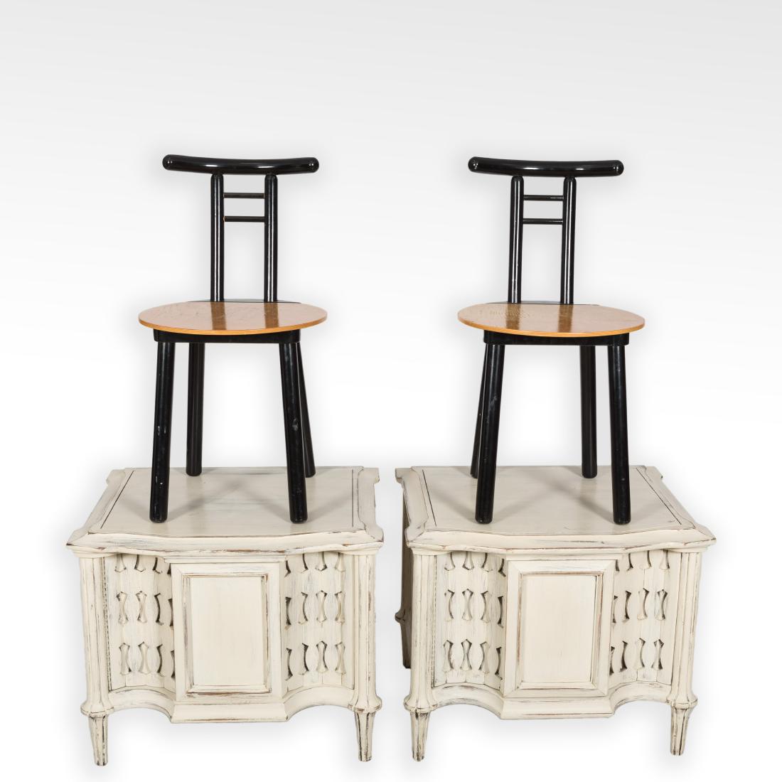 Pair of Nightstands & Pair of Thonet Style Chairs (1 of 1)