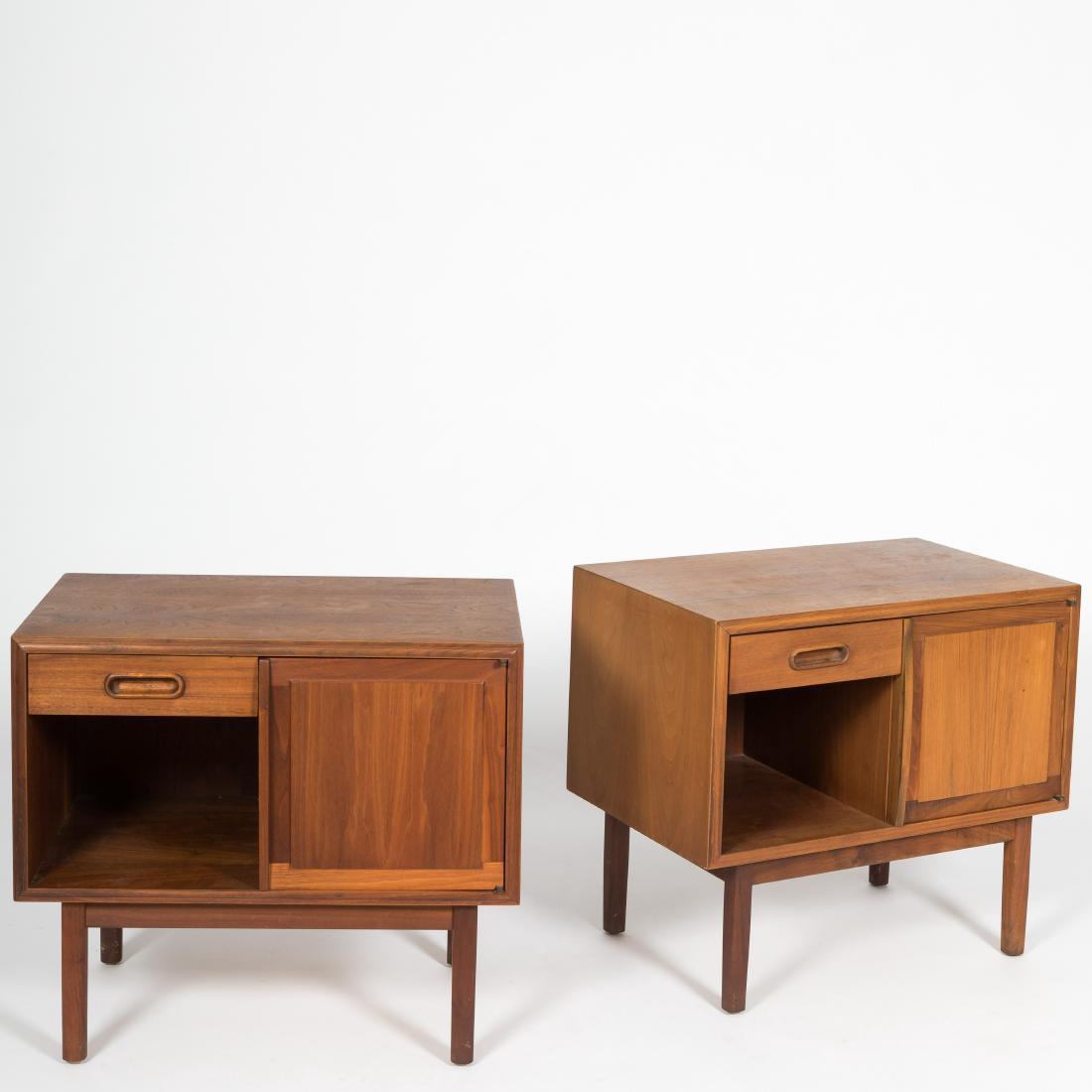 Pair Danish Teak Nightstands (1 of 7)
