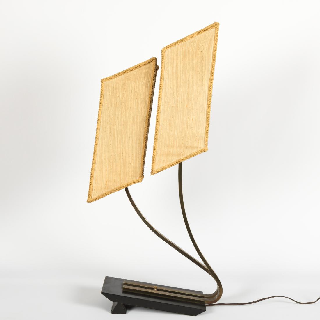 Mid Century Brass Double Table Lamp (1 of 5)