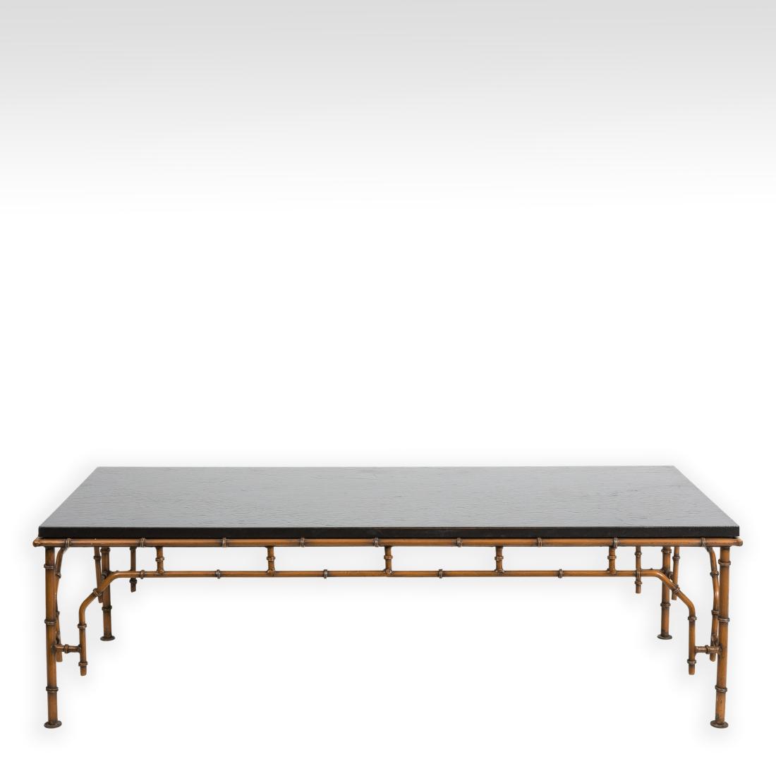 Metal Faux Bamboo Coffee Table (1 of 3)