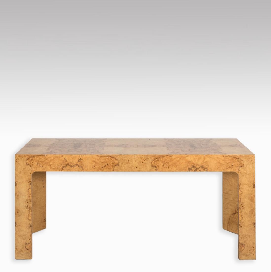 Milo Baughman Thayer Coggin Burl Console Table (1 of 7)