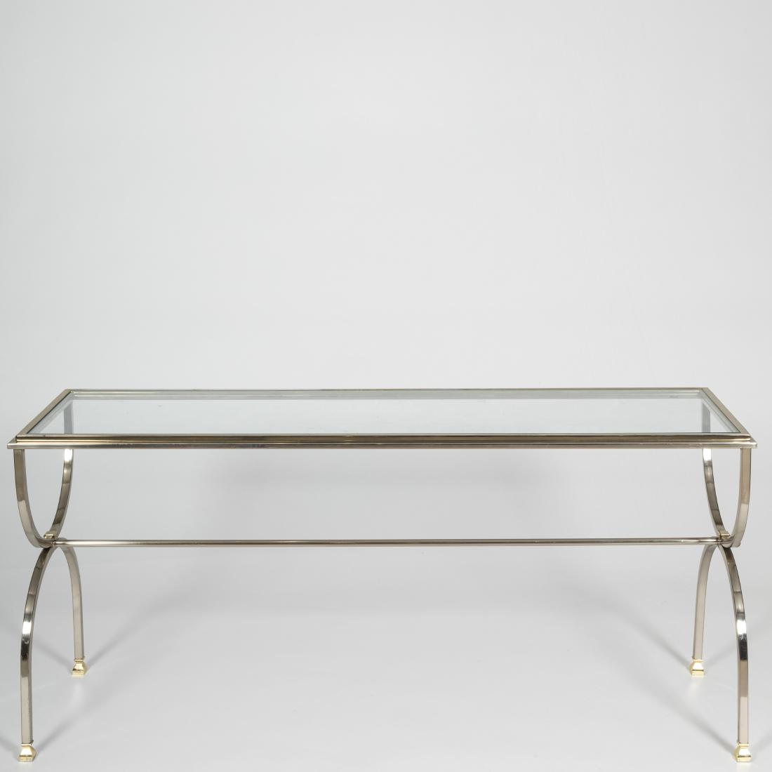 Chrome and Brass Sofa Table (1 of 4)