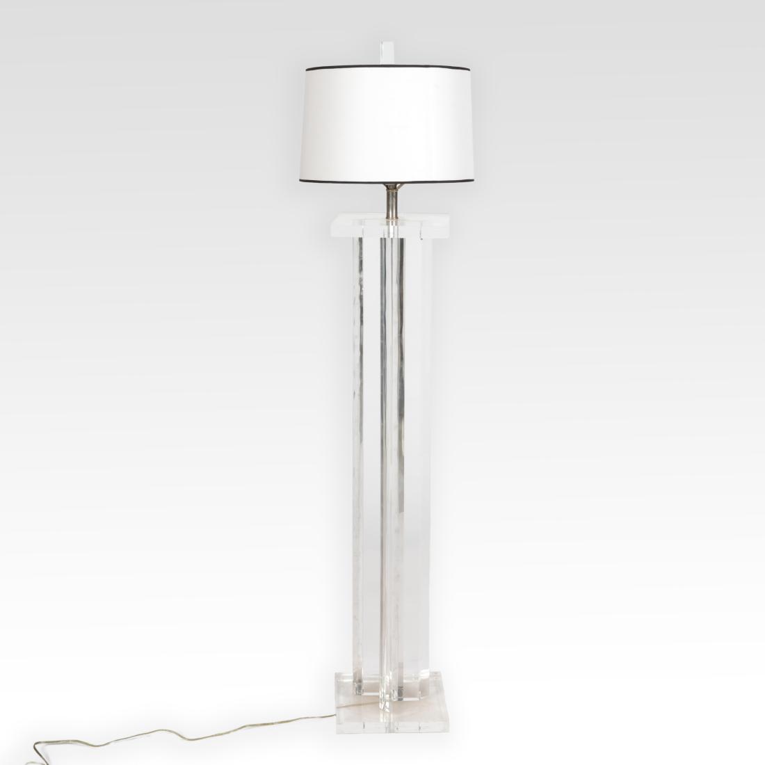 Mid Century Lucite Floor Lamp (1 of 4)