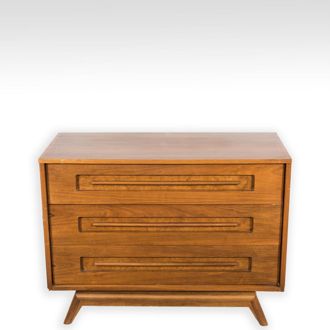 Walnut Chest with Inset Wooden Pulls (1 of 6)