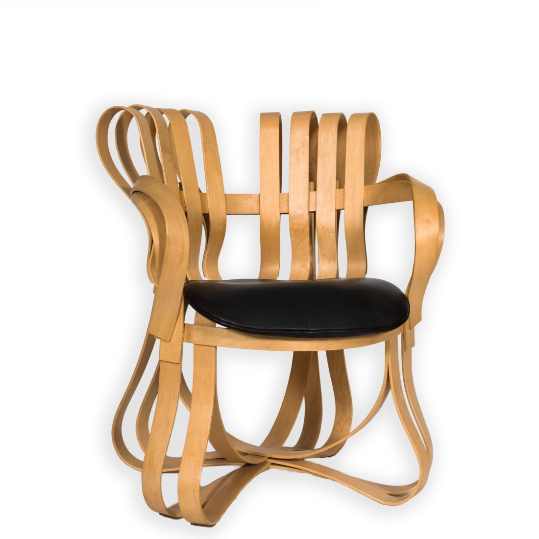 Frank Gehry Cross Check Chair: Description - Frank Gehry cross check chair. Dimensions - 34" x 27" x 25"