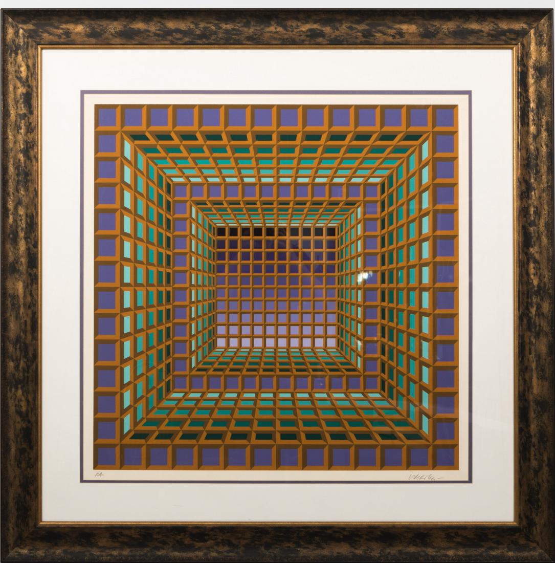 Vasarely Lithograph - Signed in Pencil (1 of 4)