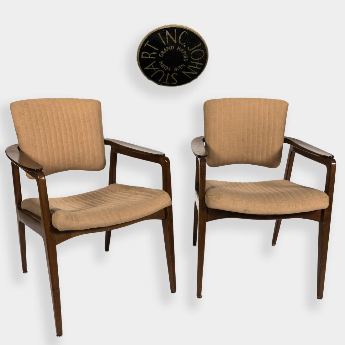 Pair John Stuart Arm Chairs with Flip Backs (1 of 5)