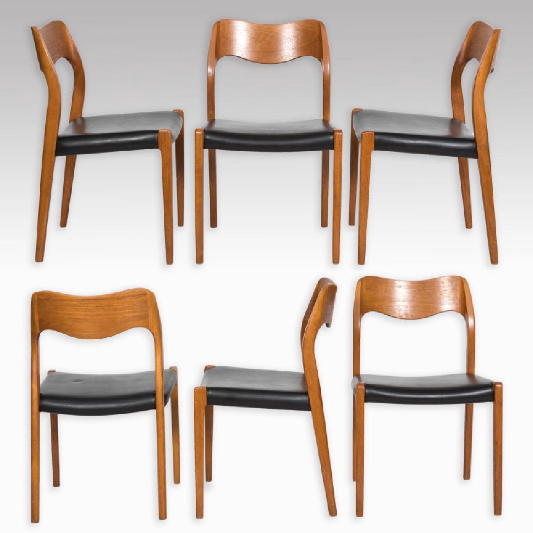 Set of Six Mobler Danish Teak Chairs - Signed (1 of 5)