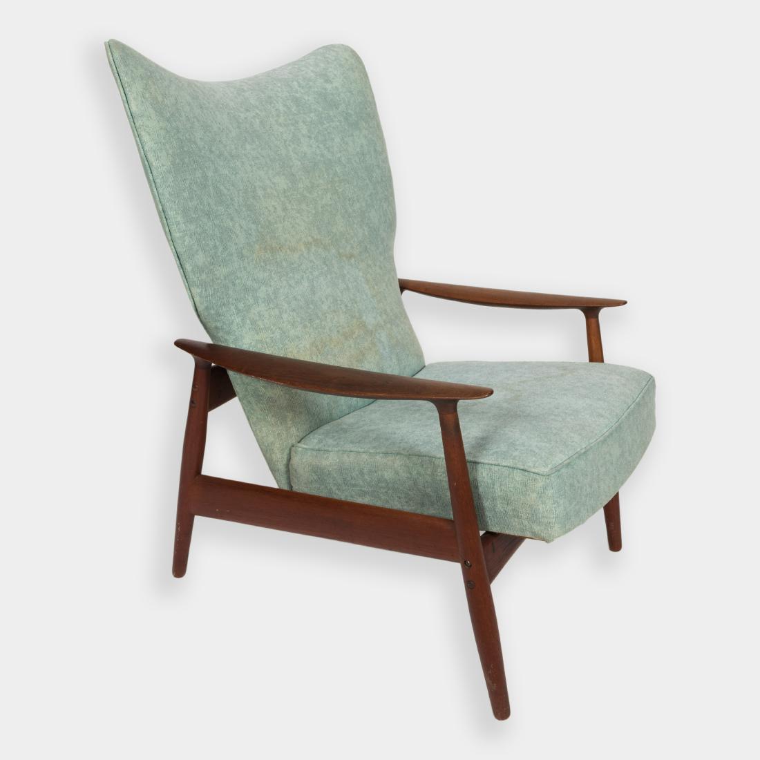 K. Rasmussen Danish High Back Lounge Chair (1 of 5)