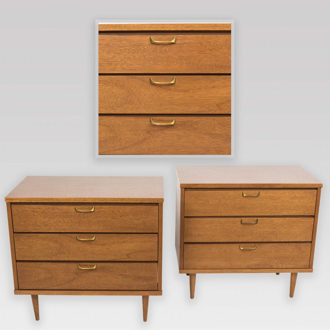 Pair Walnut Laminate Top Chests (1 of 5)