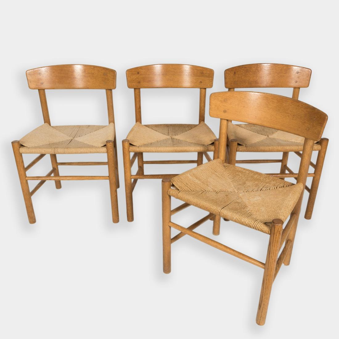 Four Borge Mogensen Oak J39 Dining Chairs (1 of 5)
