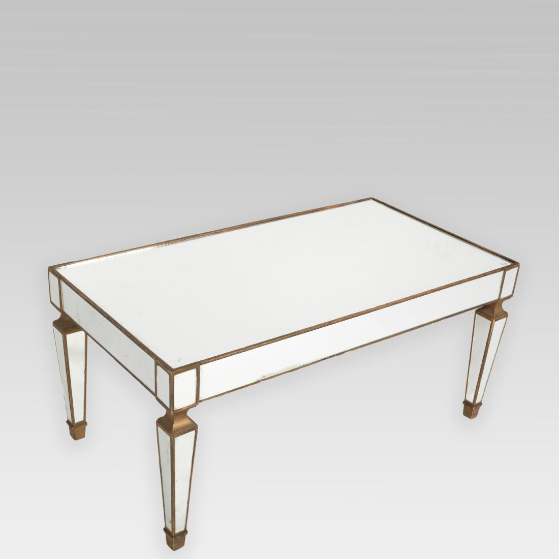 Hollywood Regency Mirrored Coffee Table (1 of 3)