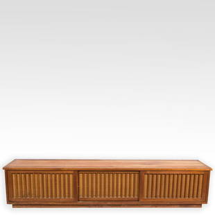 George Nakashima Shoji Cabinet: Description - Shoji cabinet by George Nakashima. Dimensions - 16" x 78" x 16"